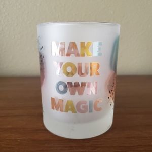 Culver LTD Frosted Lowball Glass Make Your Own Magic Mickey earppp